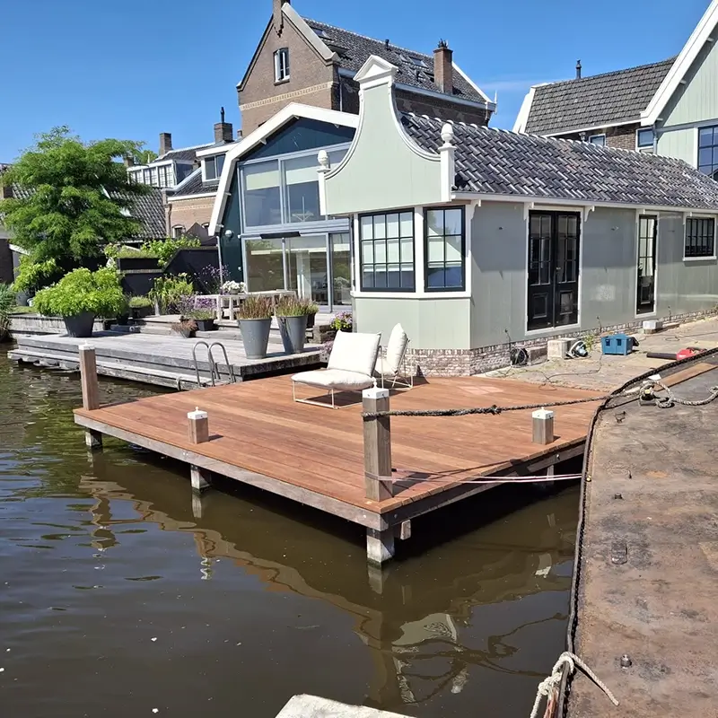 Aanlegsteigers aan huis