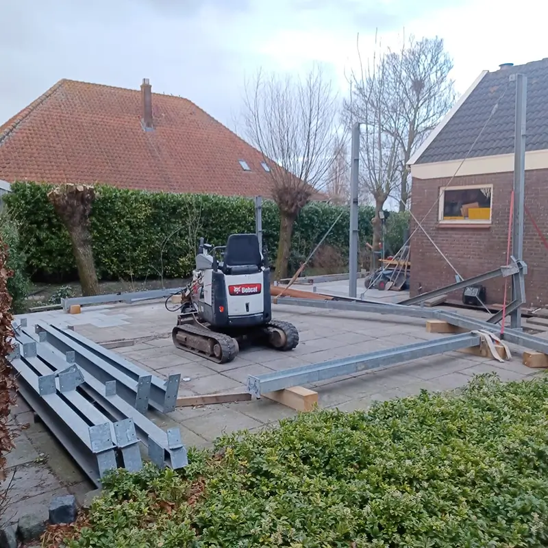 Transport en materieel de mini in de tuin